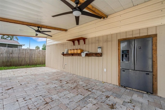 915 S Miller Rd, Valrico, FL 33594 - view of patio with a ceiling fan