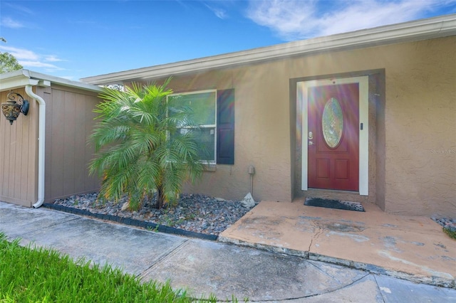 915 S Miller Rd, Valrico, FL 33594 - view of exterior entry with stucco siding
