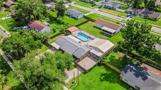 915 S Miller Rd, Valrico, FL 33594 - aerial perspective of suburban area with a pool area