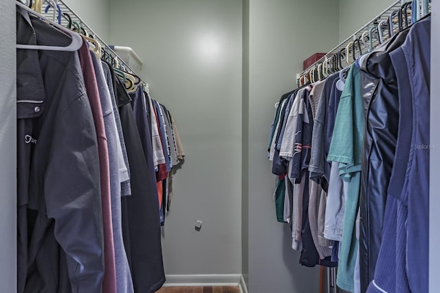 1510 Palmer Ct, Palm Harbor, FL 34685 - walk in closet with wood finished floors