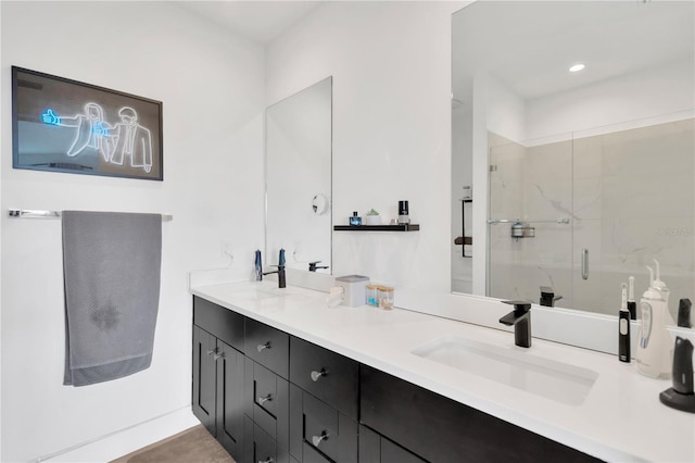 3100 W Paul Ave Unit 14, Tampa, FL 33611 - full bathroom with double vanity and a stall shower