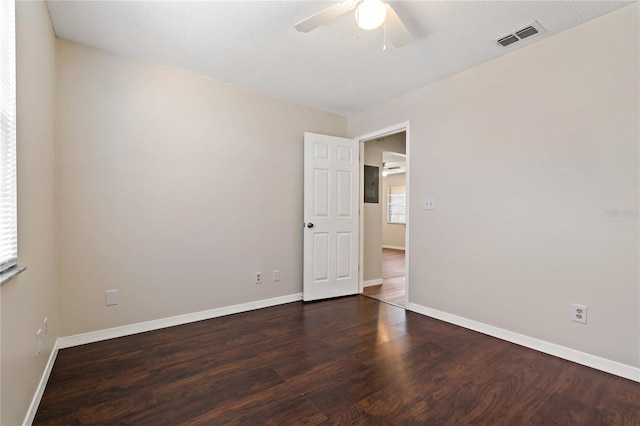 2901 Bay View Dr, Safety Harbor, FL 34695 - spare room featuring ceiling fan and wood finished floors