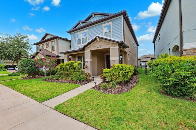 5831 Caldera Ridge Dr, Lithia, FL 33547 - view of front of house featuring stucco siding