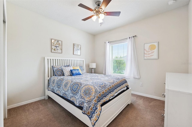 5831 Caldera Ridge Dr, Lithia, FL 33547 - carpeted bedroom featuring baseboards and ceiling fan