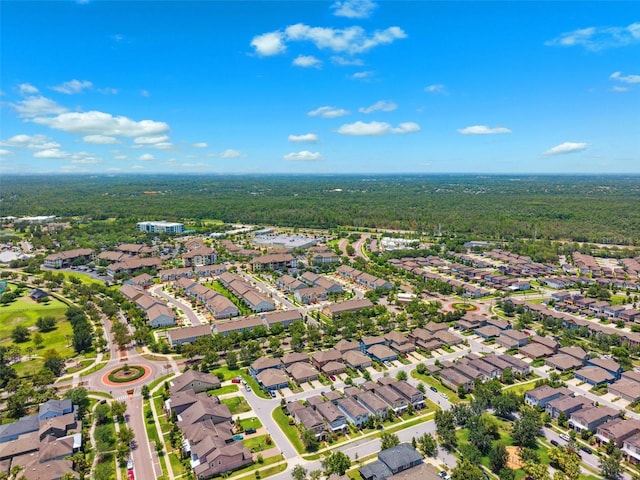 5831 Caldera Ridge Dr, Lithia, FL 33547 - aerial view of property and surrounding area featuring nearby suburban area