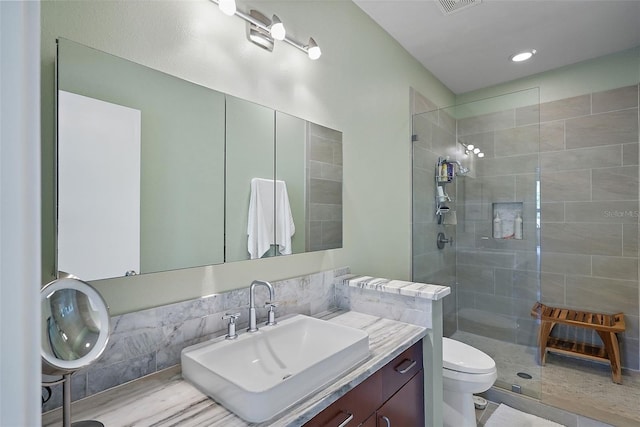 325 5th Ave S Unit 9, Saint Petersburg, FL 33701 - bathroom with walk in shower, vanity, and recessed lighting