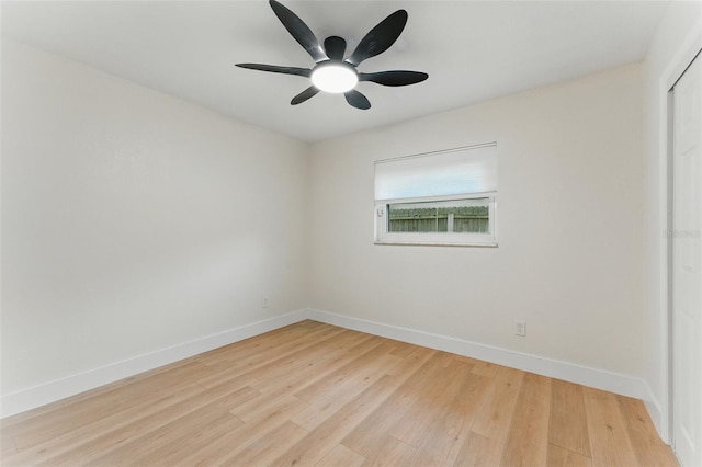 2272 Adam Ct, Palm Harbor, FL 34683 - unfurnished room with light wood-style floors and a ceiling fan