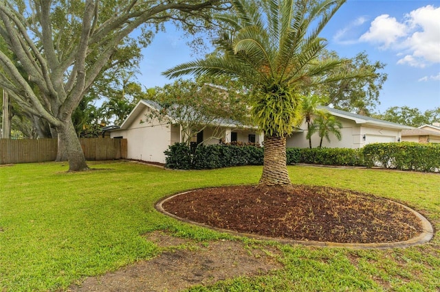 2272 Adam Ct, Palm Harbor, FL 34683 - view of yard with a garage