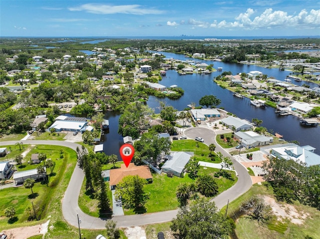 301 Carlyle Blvd, Ruskin, FL 33570 - aerial view of residential area with a nearby body of water