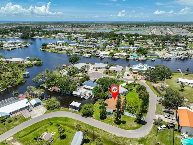 301 Carlyle Blvd, Ruskin, FL 33570 - aerial perspective of suburban area featuring a nearby body of water