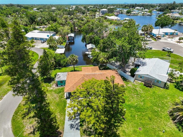 301 Carlyle Blvd, Ruskin, FL 33570 - aerial perspective of suburban area with a large body of water