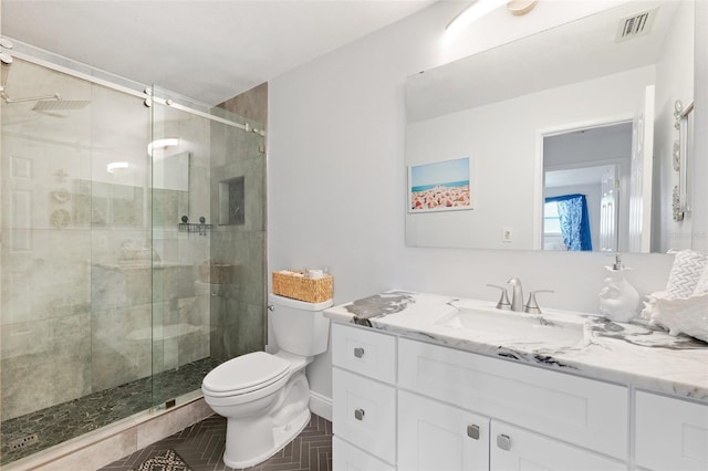 3018 59th St S Unit 405, Gulfport, FL 33707 - bathroom featuring vanity and a shower stall