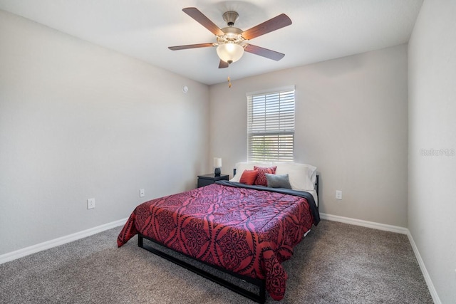 1218 Grantham Dr, Sarasota, FL 34234 - bedroom with carpet and ceiling fan