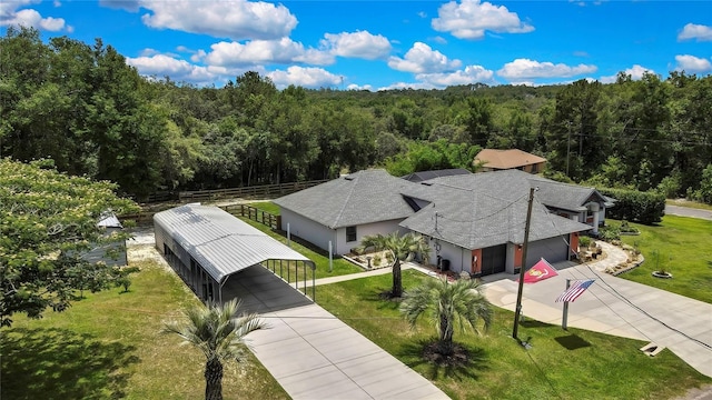 10721 N Ocean Dr, Dunnellon, FL 34434 - view of subject property featuring a forest