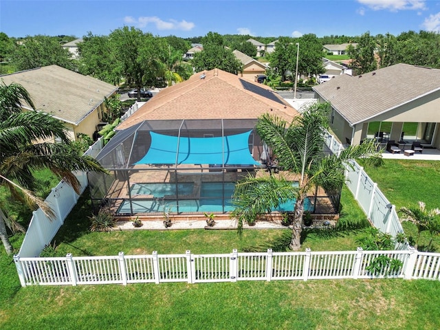31244 Baclan Dr, Wesley Chapel, FL 33545 - aerial perspective of suburban area with a pool area