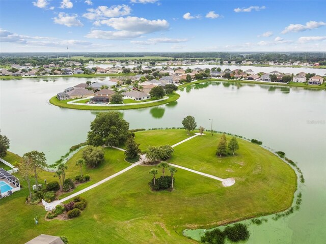 31244 Baclan Dr, Wesley Chapel, FL 33545 - aerial perspective of suburban area with a large body of water