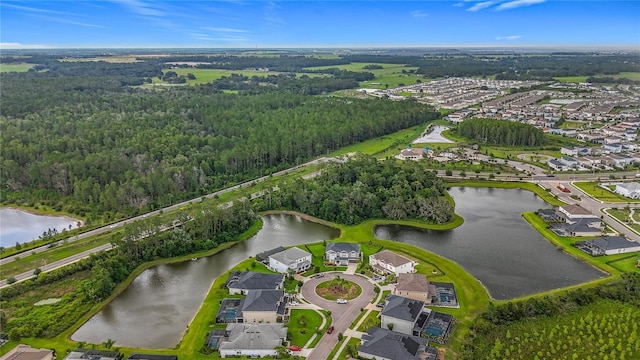 33668 Willow Point Ct, Wesley Chapel, FL 33545 - aerial view of property and surrounding area featuring a nearby body of water and nearby suburban area