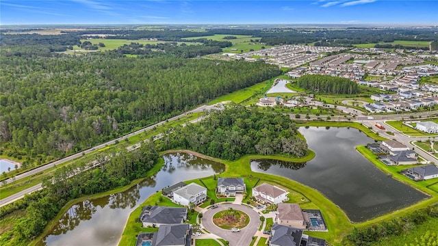 33668 Willow Point Ct, Wesley Chapel, FL 33545 - aerial overview of property's location with a large body of water and nearby suburban area