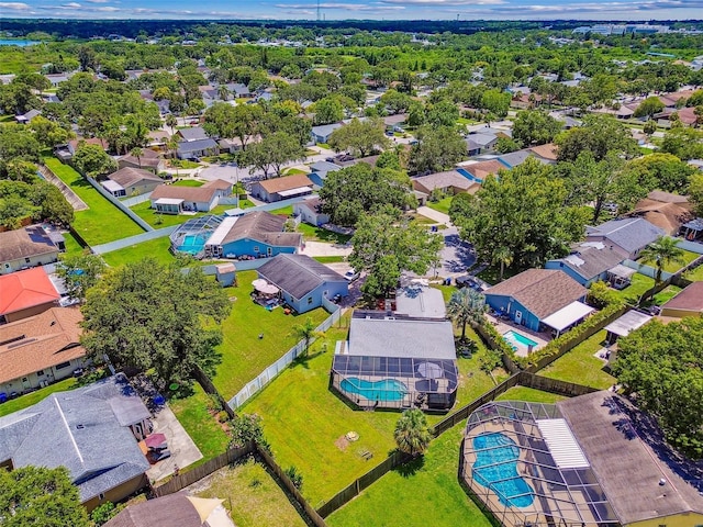 1910 Montego Ct, Oldsmar, FL 34677 - aerial view of residential area featuring a pool