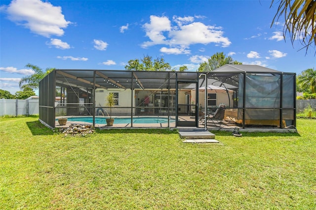 1910 Montego Ct, Oldsmar, FL 34677 - rear view of property featuring glass enclosure