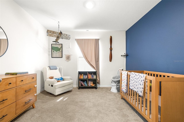 9098 Forge Breeze Loop, Wesley Chapel, FL 33545 - bedroom featuring carpet floors and a nursery area