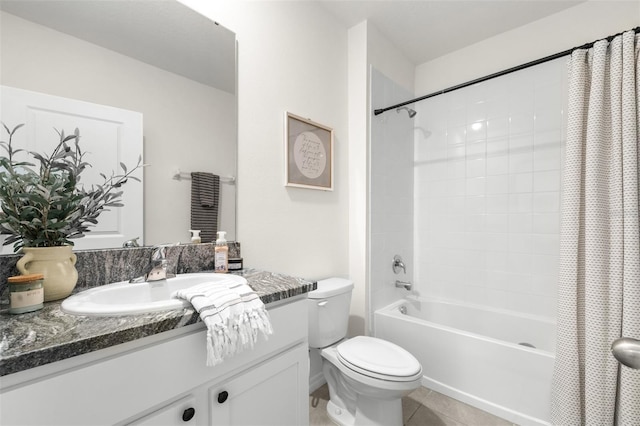 9098 Forge Breeze Loop, Wesley Chapel, FL 33545 - full bath with shower / tub combo with curtain, vanity, and tile patterned flooring