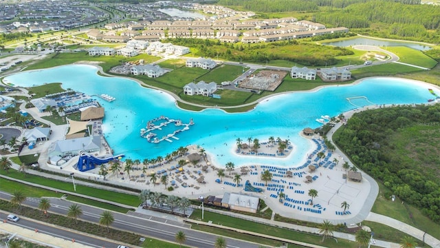 9098 Forge Breeze Loop, Wesley Chapel, FL 33545 - bird's eye view of a nearby body of water and a forest