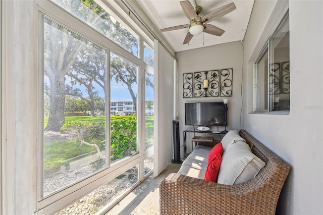 8080 112th St Unit 108, Seminole, FL 33772 - sunroom featuring wood finished floors