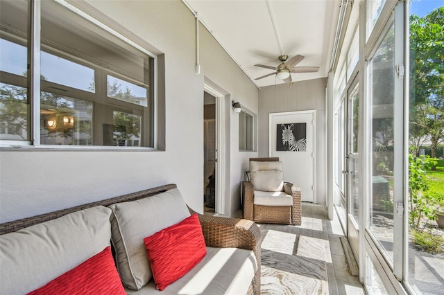 8080 112th St Unit 108, Seminole, FL 33772 - sunroom with ceiling fan