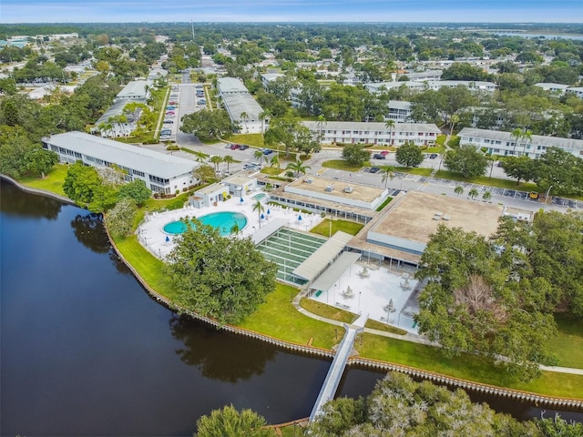 8080 112th St Unit 108, Seminole, FL 33772 - aerial view of a nearby body of water and a pool area
