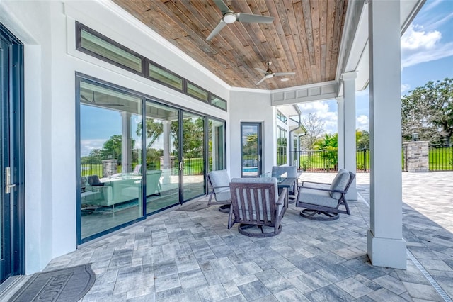 12902 SW 138th Loop, Dunnellon, FL 34432 - view of patio / terrace featuring ceiling fan