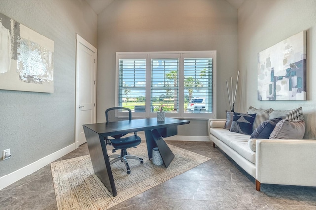 12902 SW 138th Loop, Dunnellon, FL 34432 - office space featuring baseboards and high vaulted ceiling
