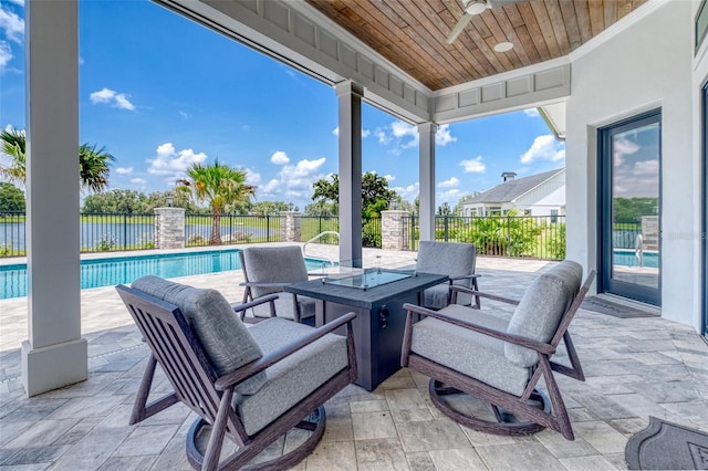 12902 SW 138th Loop, Dunnellon, FL 34432 - view of patio / terrace featuring ceiling fan