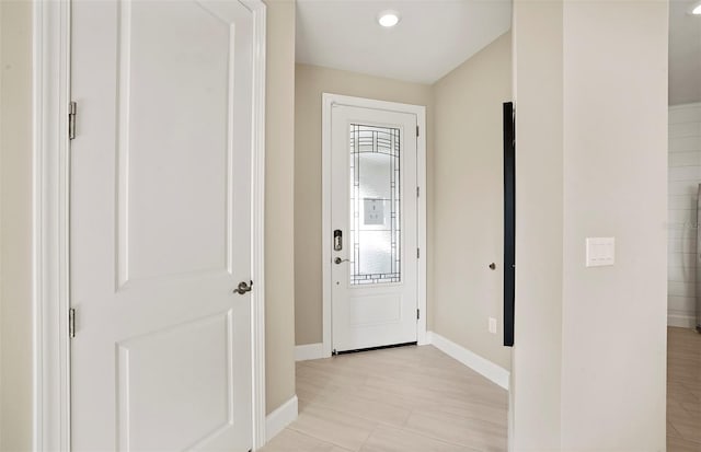14317 Eagle Branch Dr, Nokomis, FL 34275 - corridor featuring baseboards and recessed lighting