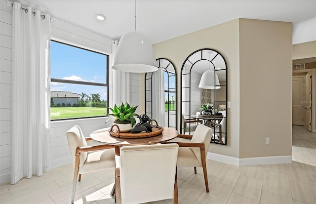 14317 Eagle Branch Dr, Nokomis, FL 34275 - dining room with baseboards and recessed lighting