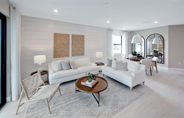 14317 Eagle Branch Dr, Nokomis, FL 34275 - living room featuring recessed lighting and baseboards