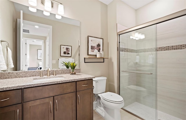 14317 Eagle Branch Dr, Nokomis, FL 34275 - full bath with vanity and a shower stall