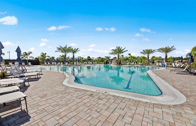 14317 Eagle Branch Dr, Nokomis, FL 34275 - community pool featuring a patio