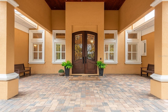 11430 Trotting Down Dr, Odessa, FL 33556 - entrance to property featuring french doors and stucco siding