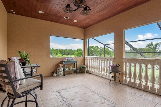 11430 Trotting Down Dr, Odessa, FL 33556 - sunroom / solarium featuring healthy amount of natural light and a ceiling fan