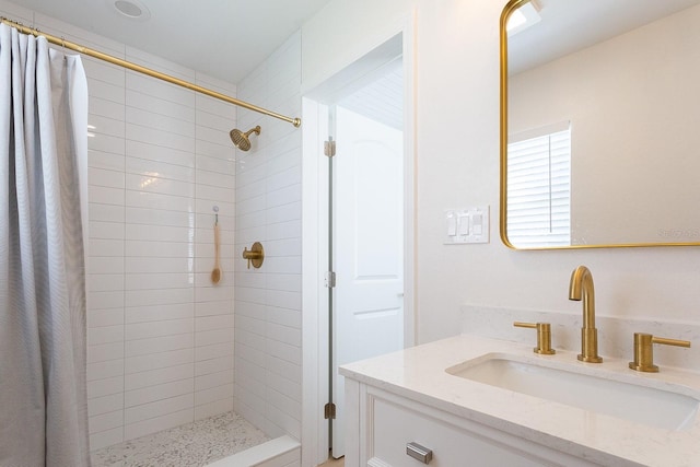 434 77th Ave, St Pete Beach, FL 33706 - full bathroom with vanity and tiled shower