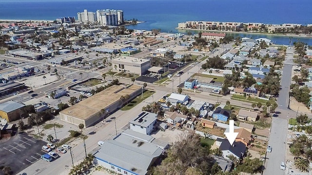 434 77th Ave, St Pete Beach, FL 33706 - aerial overview of property's location featuring a large body of water