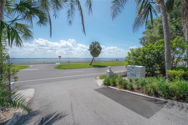 3325 Bayshore Blvd Unit A17, Tampa, FL 33629 - view of asphalt road with a water view