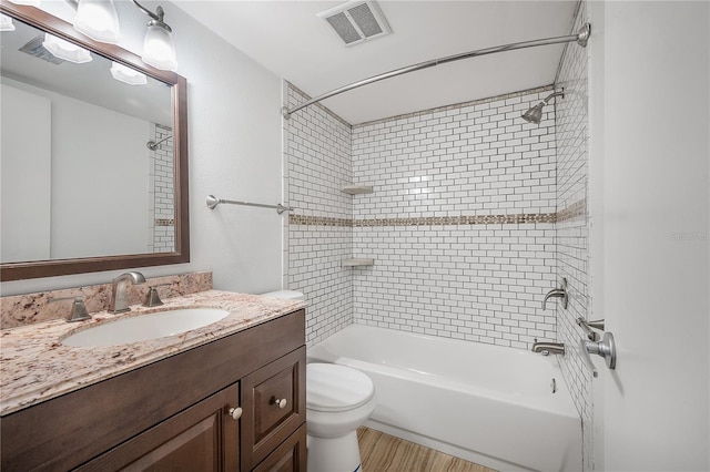 3325 Bayshore Blvd Unit A17, Tampa, FL 33629 - full bathroom with shower / bath combination, vanity, and wood finished floors