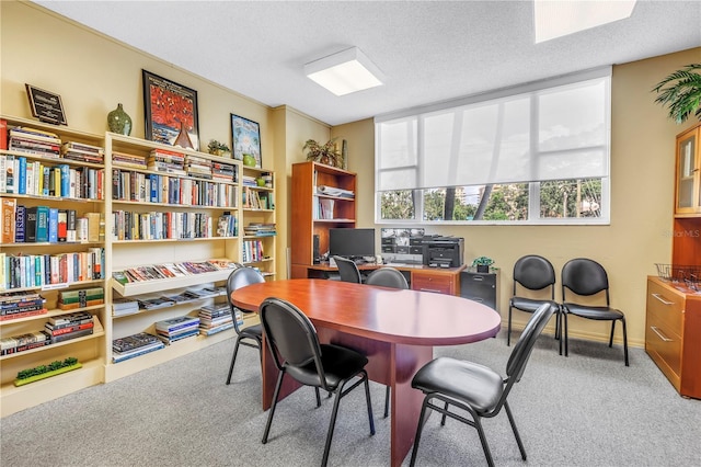 700 Beach Dr NE Unit 602, Saint Petersburg, FL 33701 - carpeted office featuring a textured ceiling
