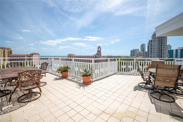 700 Beach Dr NE Unit 602, Saint Petersburg, FL 33701 - view of patio / terrace featuring outdoor dining space