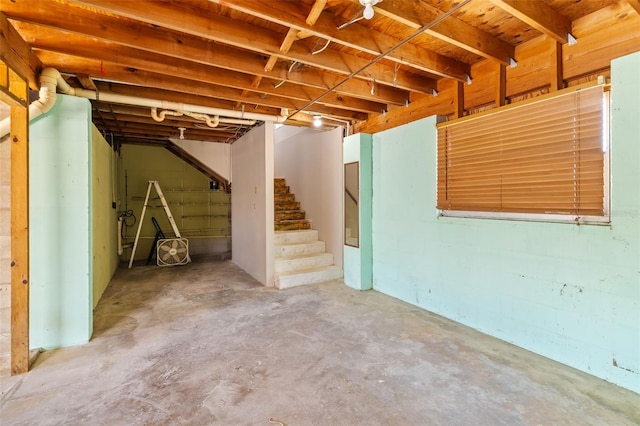 202 Peacock Ln Unit B, Holmes Beach, FL 34217 - below grade area featuring stairway