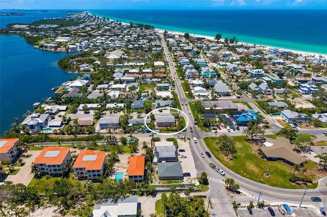 202 Peacock Ln Unit B, Holmes Beach, FL 34217 - aerial view of property and surrounding area featuring nearby suburban area