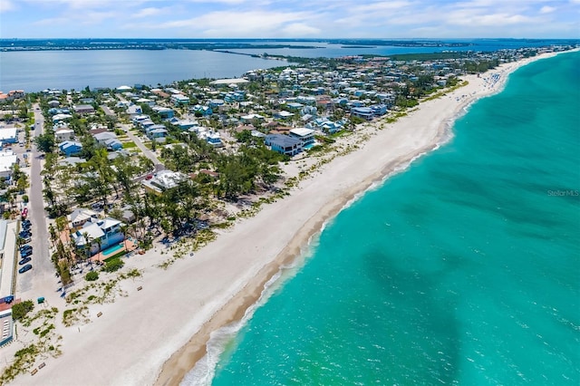 202 Peacock Ln Unit B, Holmes Beach, FL 34217 - aerial perspective of suburban area featuring extended coastline