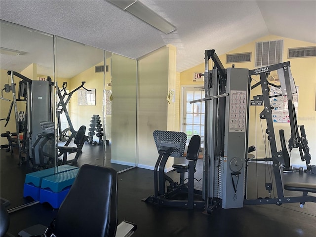 2500 Winding Creek Blvd Unit B105, Clearwater, FL 33761 - exercise room with lofted ceiling and plenty of natural light